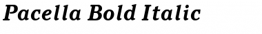 Pacella Bold Italic Font