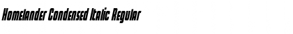 Download Homelander Condensed Italic Font