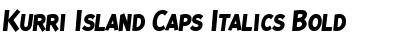 Kurri Island Caps Italics Font