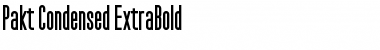 Pakt Condensed ExtraBold Font