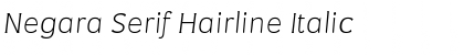 Negara Serif Hairline Font