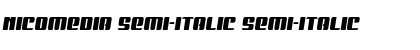 Download Nicomedia Semi-Italic Font