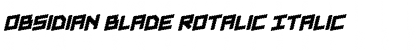 Obsidian Blade Rotalic Font