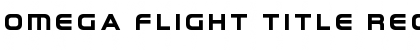 Omega Flight Title Regular Font