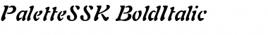 PaletteSSK BoldItalic Font