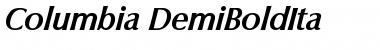 Download Columbia-DemiBoldIta Font