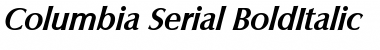 Download Columbia-Serial Font