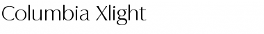 Download Columbia-Xlight Font