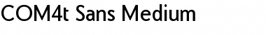 COM4t Sans Medium Regular Font