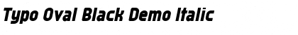 Download Typo Oval Black Demo Font