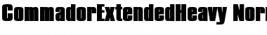 CommadorExtendedHeavy Font