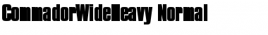 CommadorWideHeavy Font