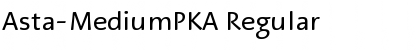 Download Asta-MediumPKA Font