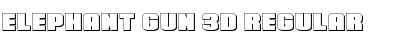 Elephant Gun 3D Regular Font