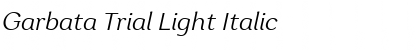 Garbata Trial Light Italic