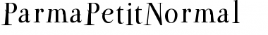 ParmaPetitNormal Regular Font