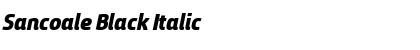 Sancoale Black Italic Font