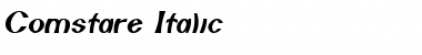Comstare Italic Font