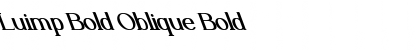 Luimp Bold Oblique Font