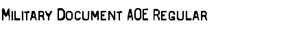 Download Military Document AOE Font