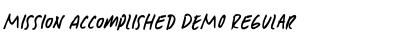 Download Mission Accomplished DEMO Font