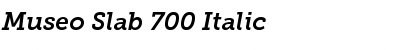 Museo Slab 700 Italic Font