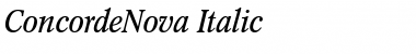 ConcordeNova RomanItalic Font