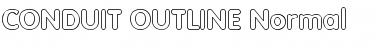 CONDUIT OUTLINE Font