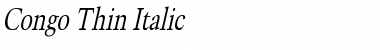 Congo Thin Italic