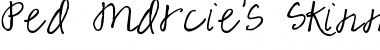Download Pea Marcie's Skinny Script Font