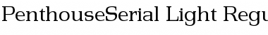 PenthouseSerial-Light Regular Font