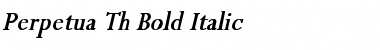 Download Perpetua Th Bold Italic Font
