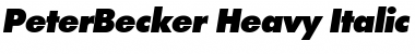 Download PeterBecker-Heavy Font