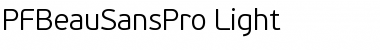 PF BeauSans Pro Light Font