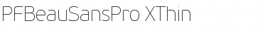 PF BeauSans Pro ExtraThin Font