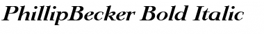 PhillipBecker Bold Italic