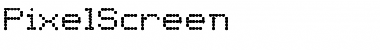 PixelScreen Font