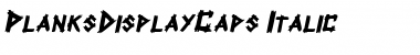 PlanksDisplayCaps Font