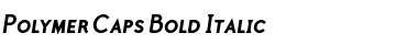 Polymer Caps Bold Italic Font