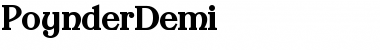 PoynderDemi Regular Font