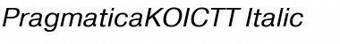 PragmaticaKOICTT Font