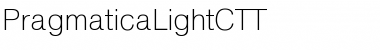PragmaticaLightCTT Regular Font