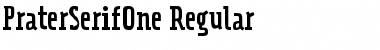 PraterSerifOne-Regular Regular Font