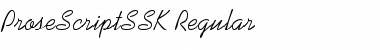 ProseScriptSSK Regular Font