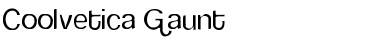 Coolvetica Gaunt Regular Font