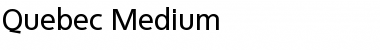 Quebec-Medium Regular Font