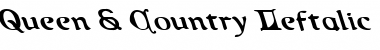 Queen & Country Leftalic Font
