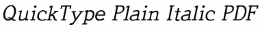 Download QuickType Plain Font