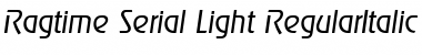 Ragtime-Serial-Light RegularItalic