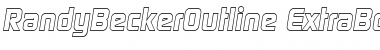 RandyBeckerOutline-ExtraBold Font